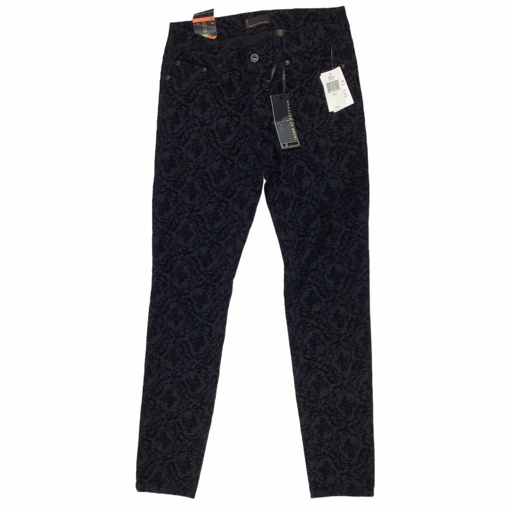 i Jeans By Buffalo Skinny Ankle Jeans Stretch Black Print Women's 27 (4)